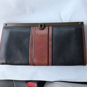 Fossil Black and Brown Wallet